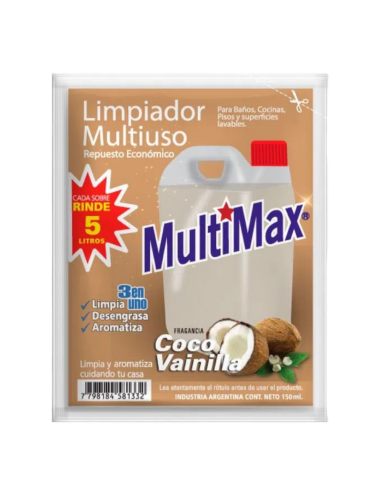 Limpiador Multiuso Rinde x5lts Coco...