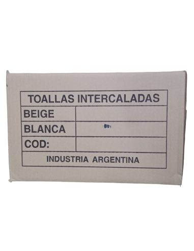 Toalla Intercalada Blanca Cod13