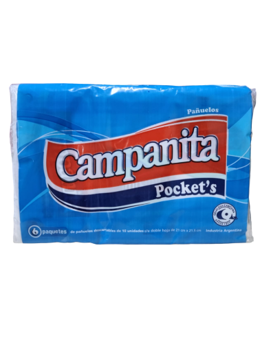 Pañuelo Pocket 6 x 10 pañuelos
